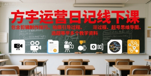 方宇运营日记线下课,包含剪辑制作技巧、拍摄引导过程、起号思维导图、选题等多个教学资料 方宇运营日记线下课,包含剪辑制作技巧、拍摄引导过程、起号思维导图、选题等多个教学资料