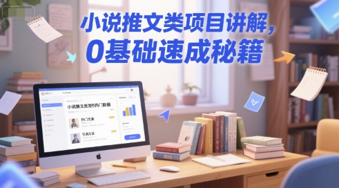 小说推文类项目讲解，0 基础速成秘籍