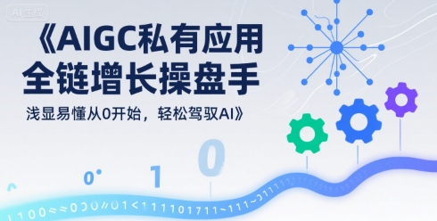 AIGC私有化应用全链增长操盘手,浅显易懂从0开始,轻松驾驭AI AIGC私有化应用全链增长操盘手,浅显易懂从0开始,轻松驾驭AI